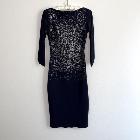 Sz38 La Petite Robe di Chiara Boni Bateau Neckline Knee-Length Dress Sz 2- XS